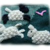 LAMBS AND LULLABIES pram cot cover knitting pattern - Image 6