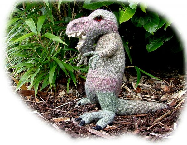 TYRANNOSAURUS REX Dinosaur toy knitting pattern