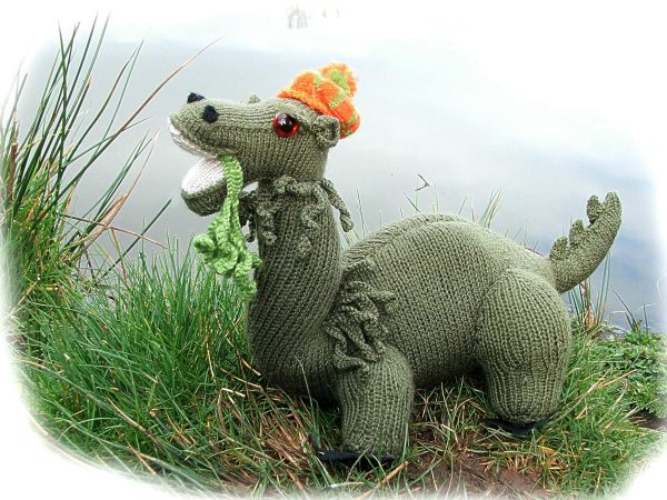 Loch Ness Monster toy knitting pattern
