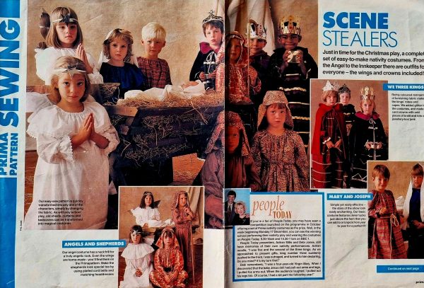 NATIVITY sewing pattern 6 to 8 year olds.Prima